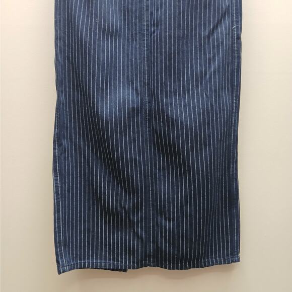 AFRM The Amiri Maxi Pencil with High Back Slit Skirt Dark Wash Blue Size 25 NWT - Picture 11 of 13